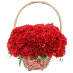 Корзина с цветами Сердечный жар