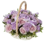 Корзина с цветами Закатное небо